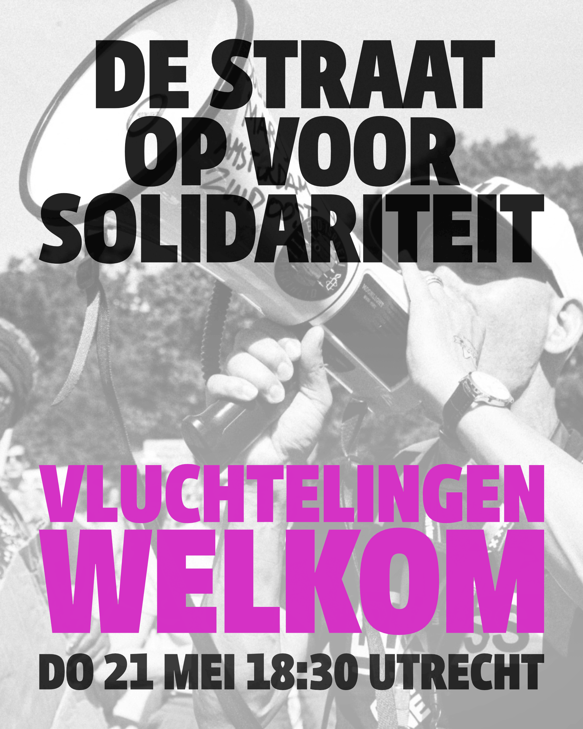 Vluchtelingen welkom 21 mei